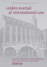 Leiden Journal of International Law Volume 33 - Issue 3 -