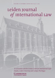 Leiden Journal of International Law Volume 35 - Issue 2 -