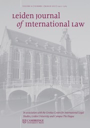Leiden Journal of International Law Volume 36 - Issue 1 -