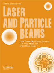 Laser and Particle Beams Volume 26 - Issue 2 -