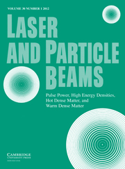 Laser and Particle Beams Volume 30 - Issue 1 -