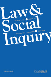 Law & Social Inquiry Volume 44 - Issue 1 -