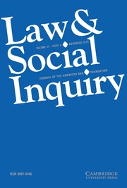 Law & Social Inquiry Volume 44 - Issue 4 -