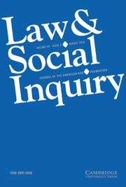 Law & Social Inquiry Volume 49 - Issue 3 -