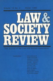 Law & Society Review Volume 14 - Issue 2 -