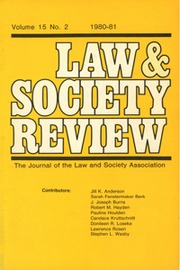 Law & Society Review Volume 15 - Issue 2 -
