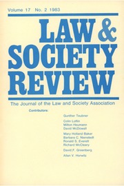 Law & Society Review Volume 17 - Issue 2 -  Special Issue: Psychology and Law