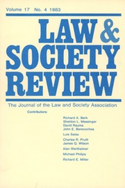 Law & Society Review Volume 17 - Issue 4 -