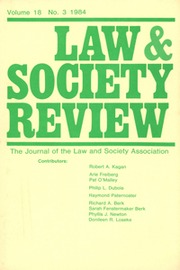 Law & Society Review Volume 18 - Issue 3 -