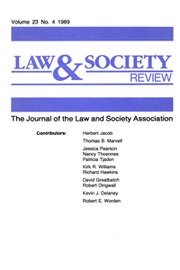 Law & Society Review Volume 23 - Issue 4 -