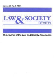 Law & Society Review Volume 23 - Issue 5 -