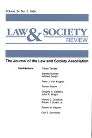 Law & Society Review Volume 24 - Issue 3 -
