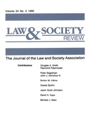Law & Society Review Volume 24 - Issue 5 -