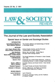 Law & Society Review Volume 25 - Issue 2 -
