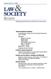 Law & Society Review Volume 26 - Issue 4 -