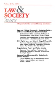 Law & Society Review Volume 28 - Issue 1 -