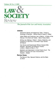 Law & Society Review Volume 29 - Issue 2 -