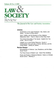 Law & Society Review Volume 29 - Issue 3 -