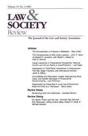 Law & Society Review Volume 31 - Issue 3 -