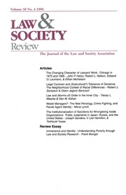 Law & Society Review Volume 32 - Issue 4 -