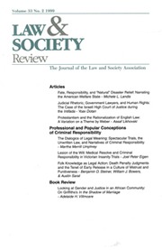 Law & Society Review Volume 33 - Issue 2 -