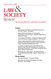 Law & Society Review Volume 35 - Issue 2 -