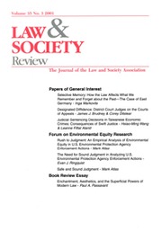 Law & Society Review Volume 35 - Issue 3 -