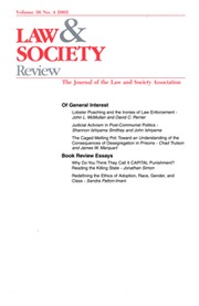 Law & Society Review Volume 36 - Issue 4 -