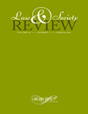 Law & Society Review Volume 45 - Issue 1 -