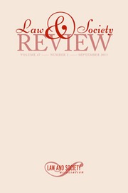 Law & Society Review Volume 47 - Issue 3 -