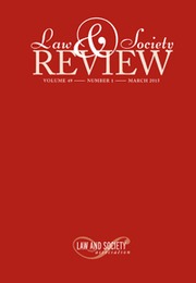 Law & Society Review Volume 49 - Issue 1 -