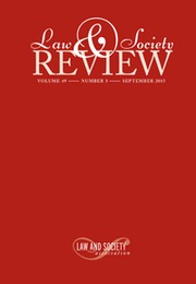 Law & Society Review Volume 49 - Issue 3 -