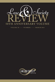 Law & Society Review Volume 50 - Issue 1 -