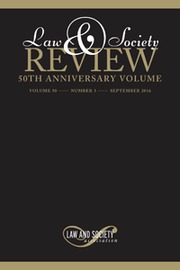 Law & Society Review Volume 50 - Issue 3 -