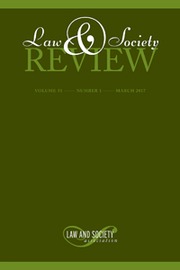 Law & Society Review Volume 51 - Issue 1 -