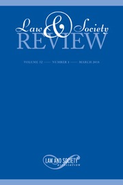 Law & Society Review Volume 52 - Issue 1 -