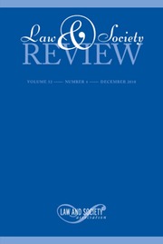 Law & Society Review Volume 52 - Issue 4 -