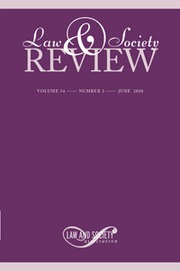 Law & Society Review Volume 54 - Issue 2 -