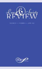 Law & Society Review Volume 55 - Issue 2 -