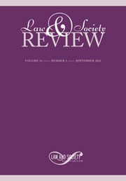 Law & Society Review Volume 56 - Issue 3 -