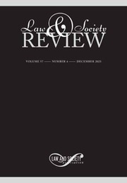 Law & Society Review Volume 57 - Issue 4 -