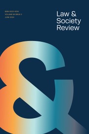 Latest Issue | Law & Society Review | Cambridge Core