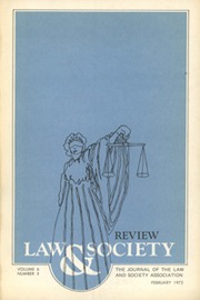Law & Society Review Volume 6 - Issue 3 -