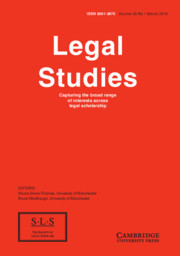 Legal Studies Volume 38 - Issue 1 -
