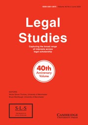 Legal Studies Volume 40 - Issue 2 -