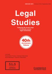 Legal Studies Volume 40 - Issue 3 -