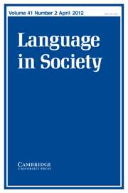 Language in Society Volume 41 - Issue 2 -