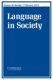 Language in Society Volume 42 - Issue 1 -