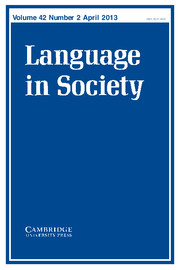 Language in Society Volume 42 - Issue 2 -