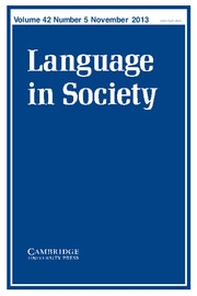 Language in Society Volume 42 - Issue 5 -